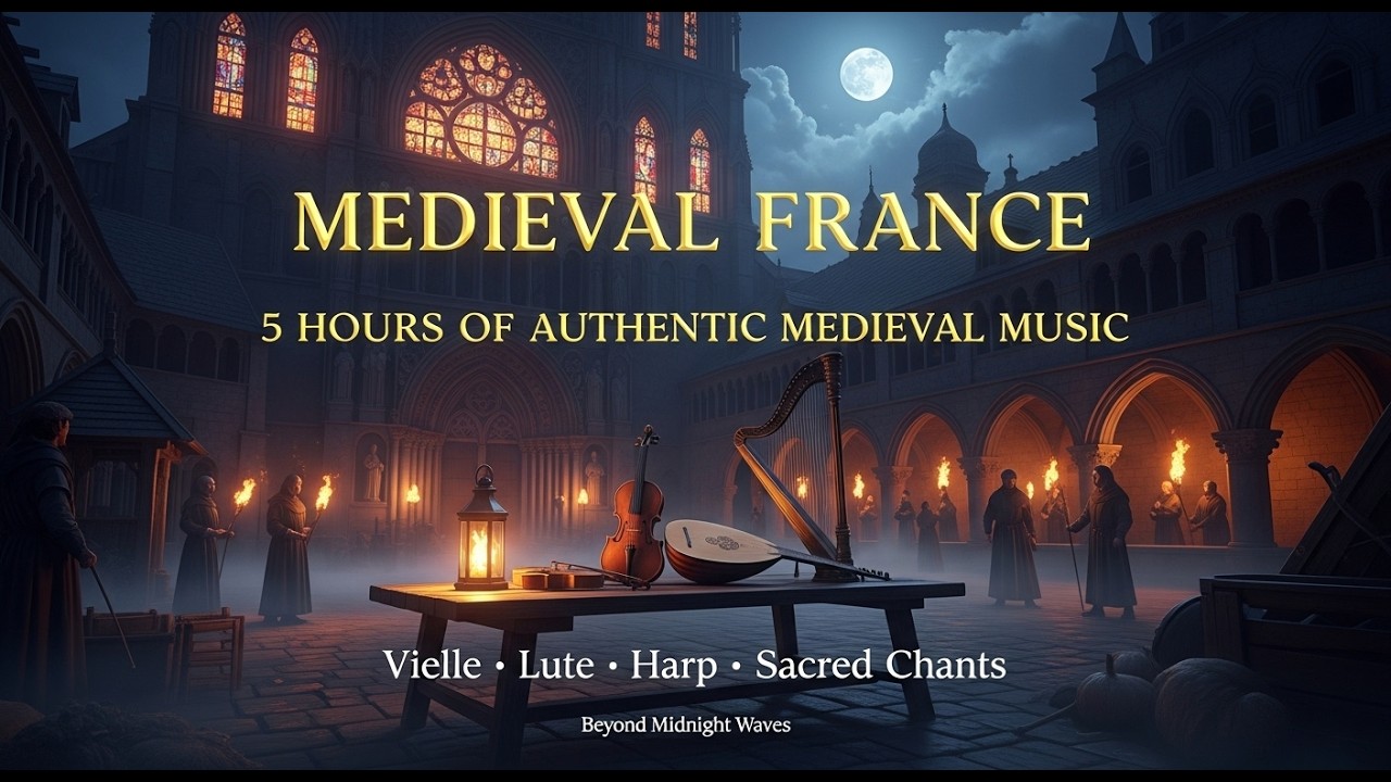 Medieval France 🎭 | 5 Hours of Authentic French Medieval Music with Vielle, Lute & Sacred Chants
