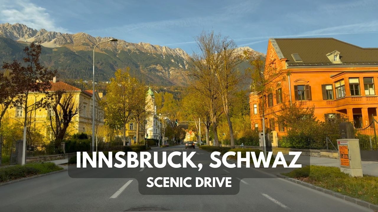 Innsbruck, to Schwaz | Scenic Alpine drive | 4k HDR Dolby Vision | Blackmagic camera app | ISO: 125