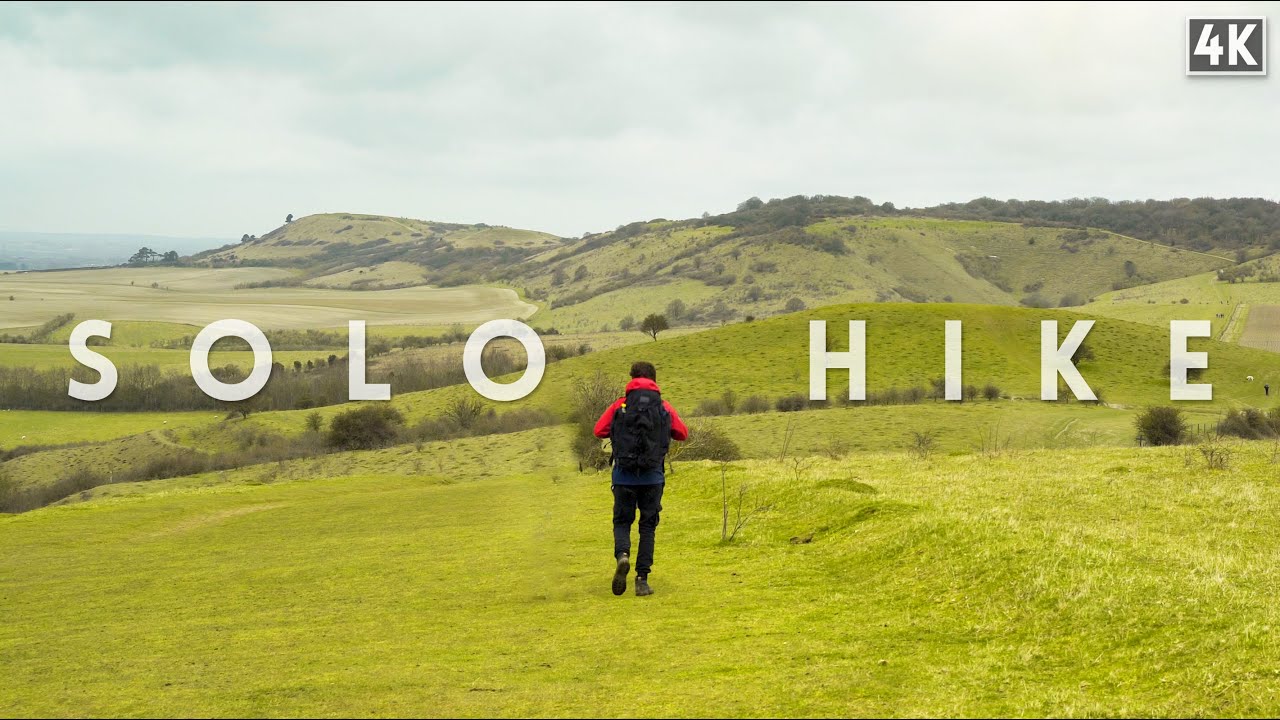 Solo Hiking 18 miles along Ivinghoe Beacon, Pitstone Hill & Aldbury Nowers trail - (4K Cinematic)
