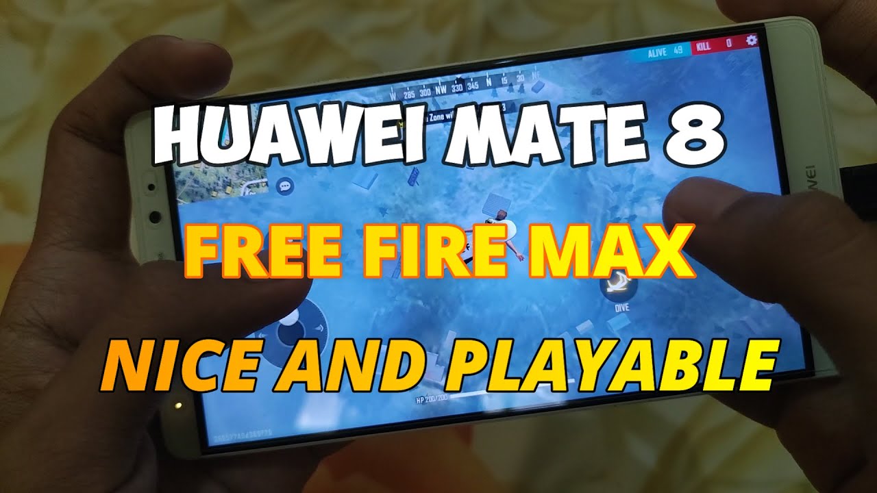 Free Fire Max in Huawei Mate 8