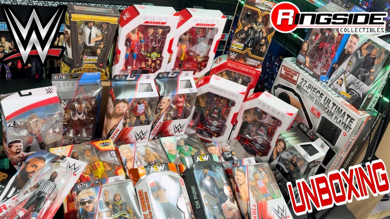 Распаковка гигантской фигурки WWE | Коллекционные предметы с ринга | Более 25 фигурок!