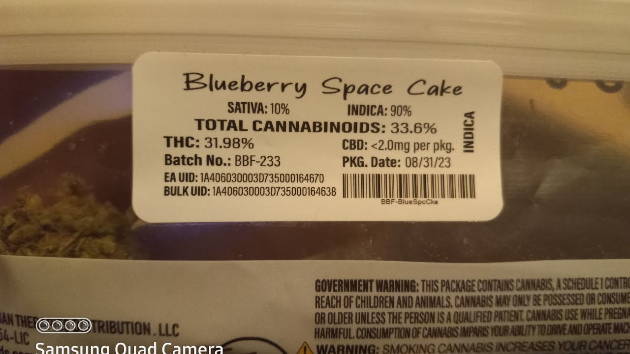 baggie buds blueberry space cake review