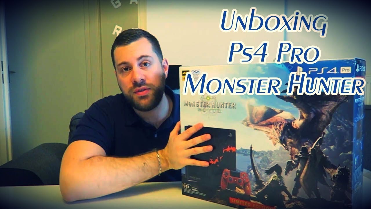 UNBOXING FR PS4 Pro Monster Hunter World 