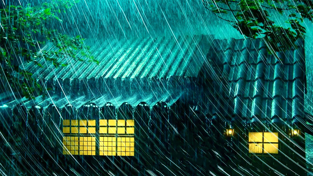 Strong Thunderstorm at Night | Super Heavy Rain & Intense Thunder for Deep, Restful Sleep
