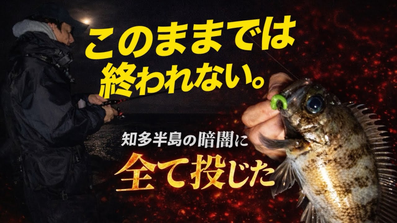 【俺vs10魚種モンスター】このままでは終われない。知多半島の暗闇に全て投じた