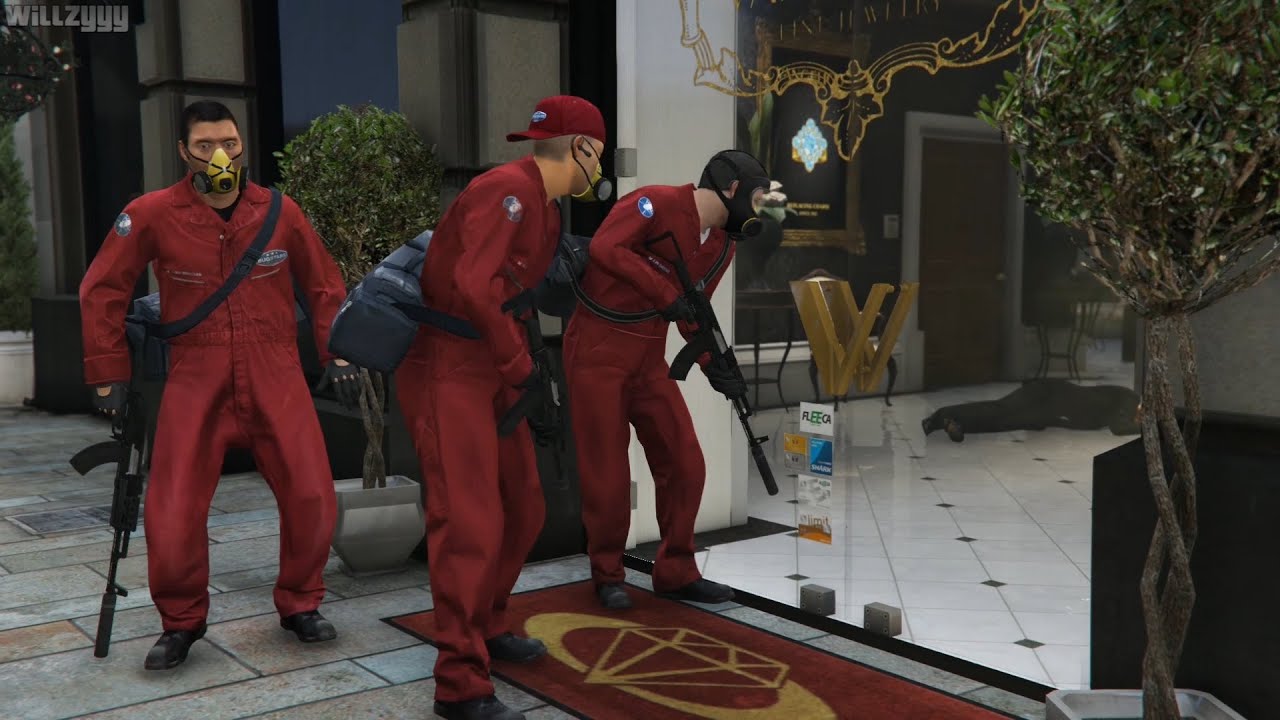 GTA 5 (PS4) - Mission #13 - The Jewel Store Job (Smart Approach) [Gold Medal]