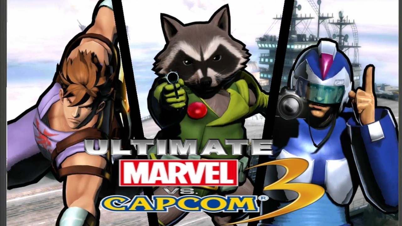 Ultimate Marvel vs Capcom 3 Frank West, Rocket Raccoon, Strider Hiryu Arcade