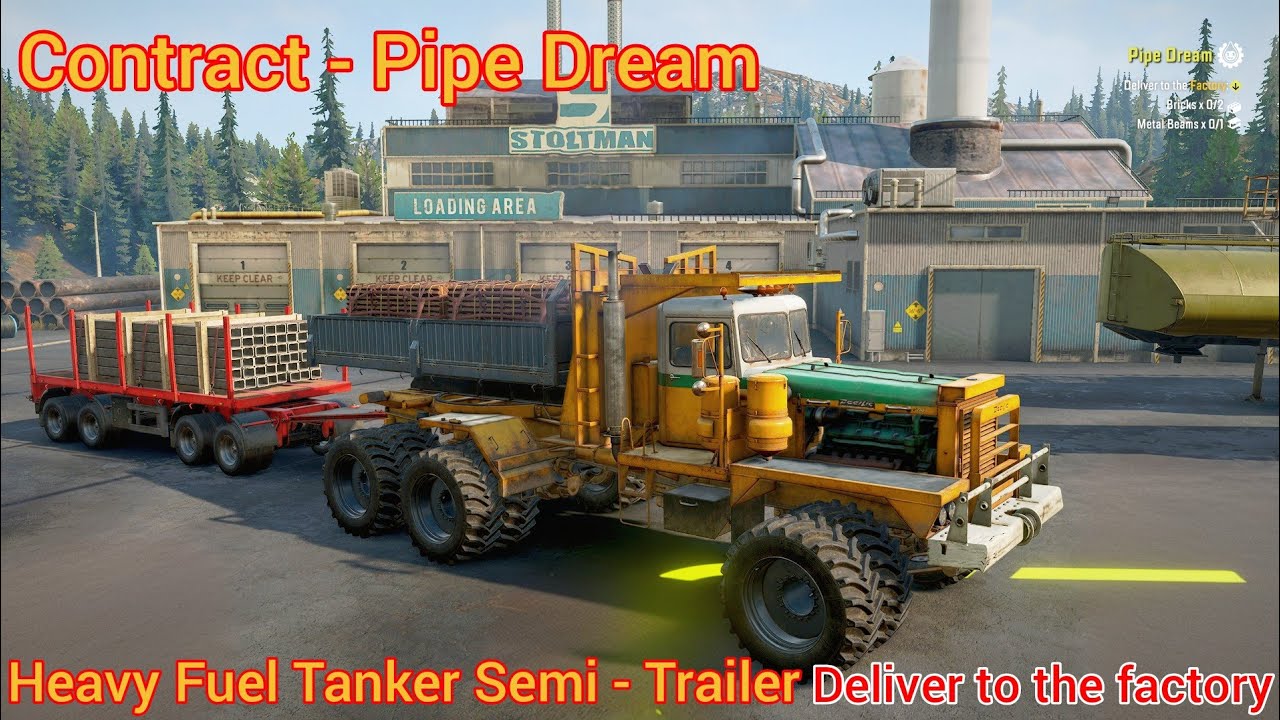 Snowrunner Michigan gameplay || Pipe Dream || Snowrunner gameplay || Factory Deliver ||