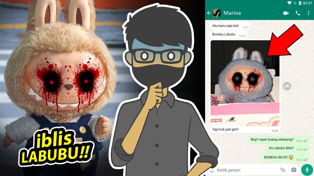 JANGAN BELI LABUBU BONEKA IBLIS!! | Chat History Seram