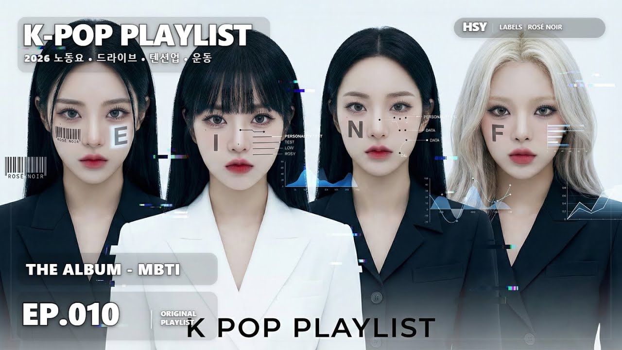 2026 최신 K-POP 플레이리스트 10 🎧 듣기만 해도 기분 좋아지는 인기곡 모음 | 노동요, 드라이브 - MBTI [HSY]