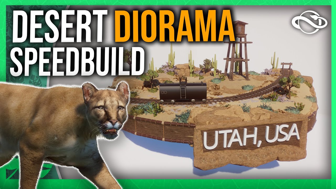 DESERT DIORAMA! - Planet Zoo Speedbuild
