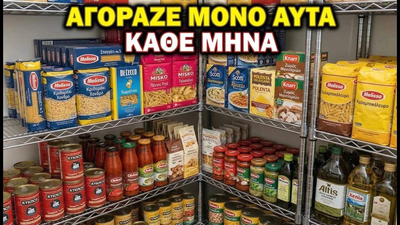 Αγόραζε ΜΟΝΟ Αυτά τα 20 Φθηνά Τρόφιμα Κάθε Μήνα! (Σταμάτα να Πετάς Χρήματα!)