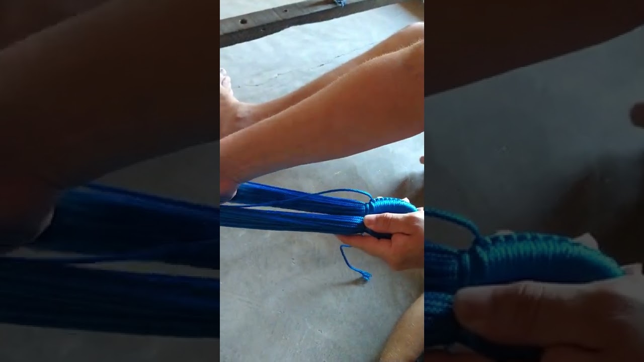 como fazer o acabamento final dos punhos da rede (cabe&ccedil;a do punho).