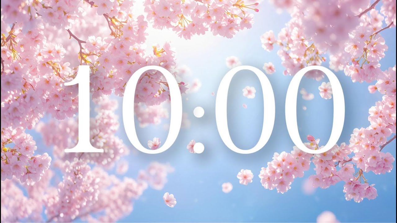 Relaxing 10 Minute Spring Timer with Music