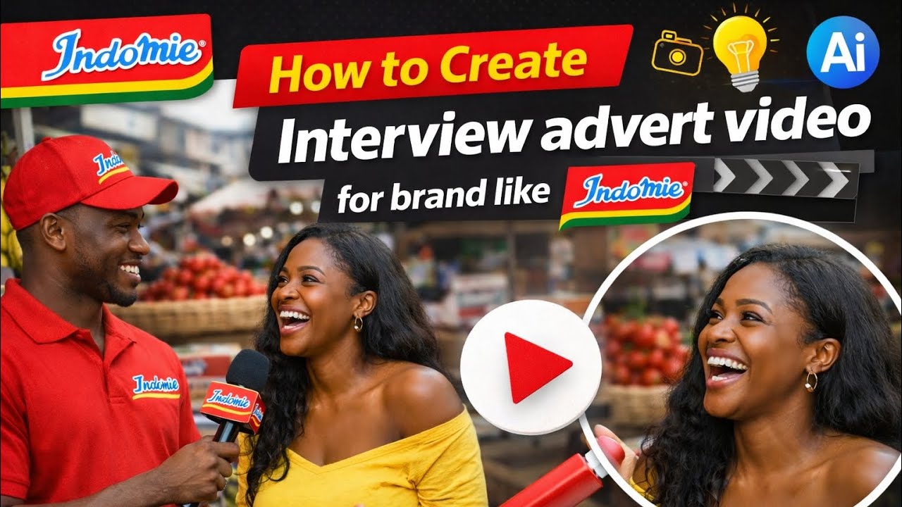 How to Create Interview advert video for brand like Indomie (Free ai tools)