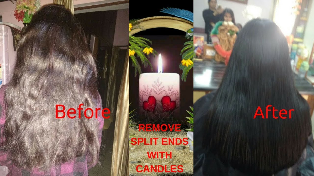 Remove Split Ends with Candles