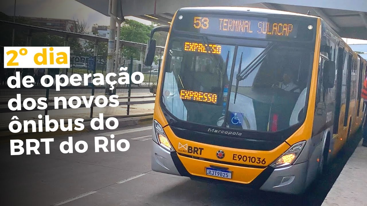 BRT Rio | 2º dia de operação dos novos ônibus