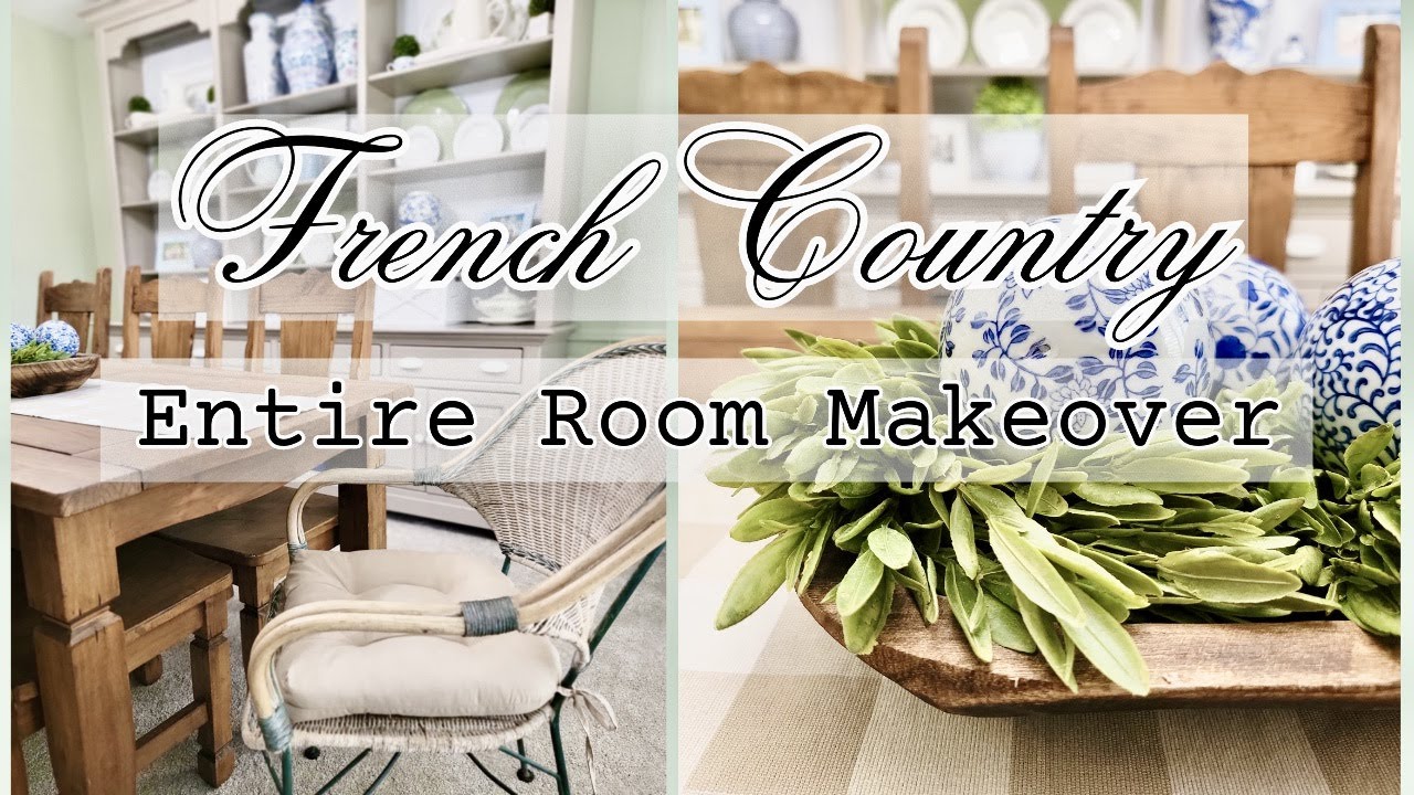 100% Thrifted French Country Dining Room Makeover On a Budget