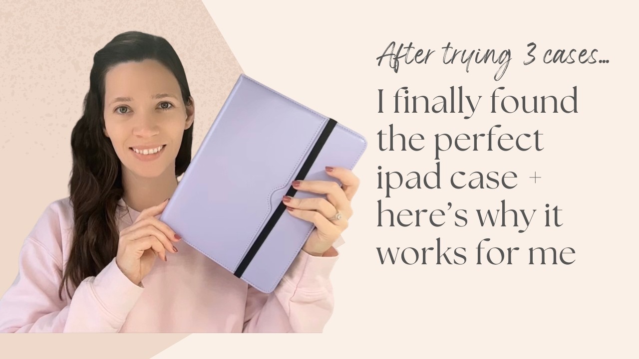 DTTO iPad Air 11” Case Review | Lavender Business Folio with Pencil Holder & Hand Strap