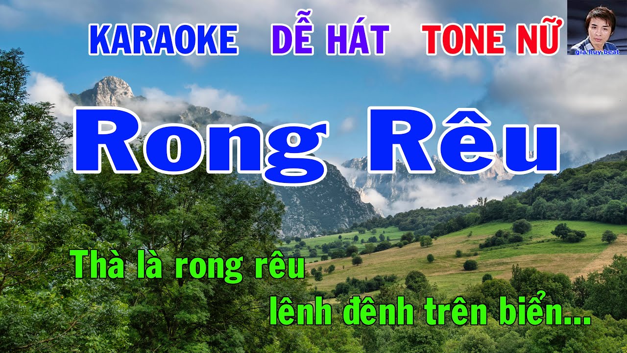 Karaoke Rong Rêu Tone Nữ Nhạc Sống gia huy beat