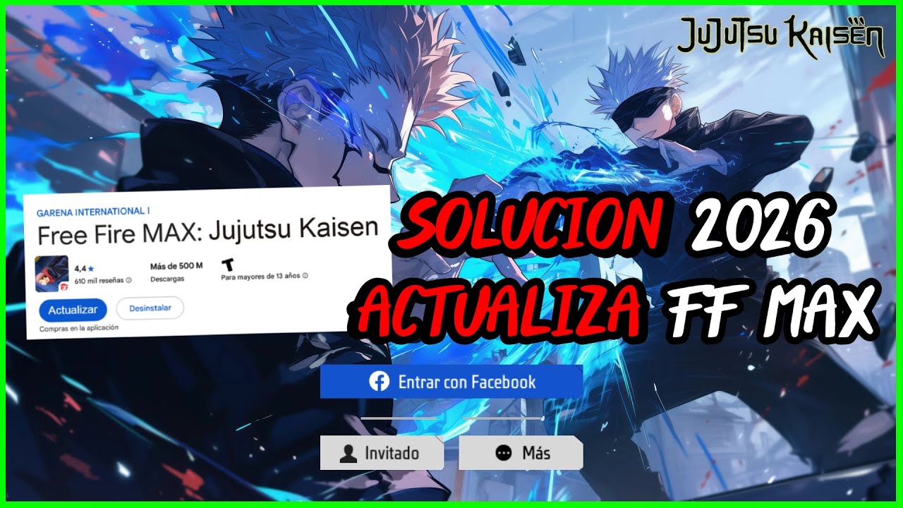 Cómo ACTUALIZAR o DESCARGAR FREE FIRE y FREE FIRE MAX 2026 (SOLUCIÓN RÁPIDA)