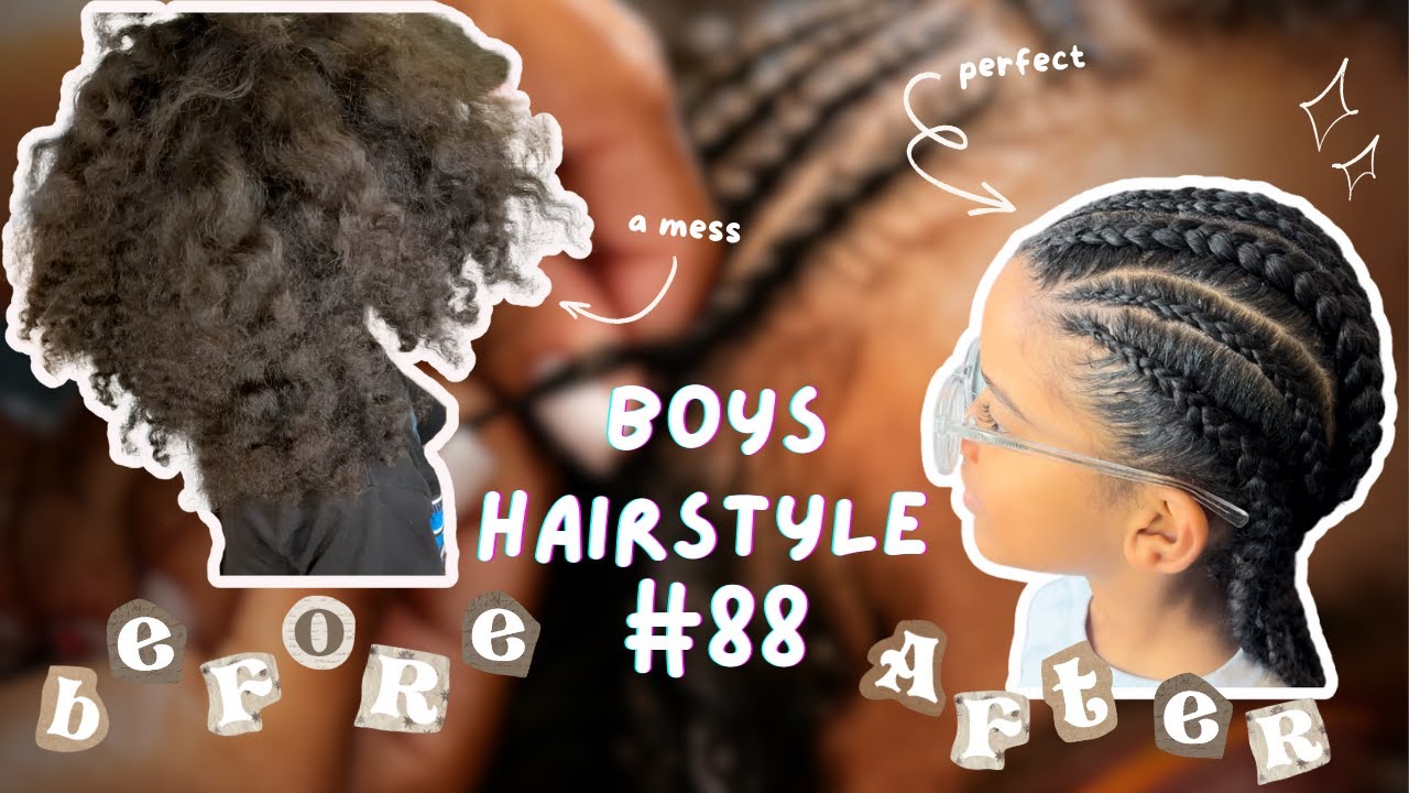 TODDLER BOY HAIRSTYLE 88 | PROTECTIVE KIDS STYLE | HOW TO BRAID | #curlyhair #braidhairstyles