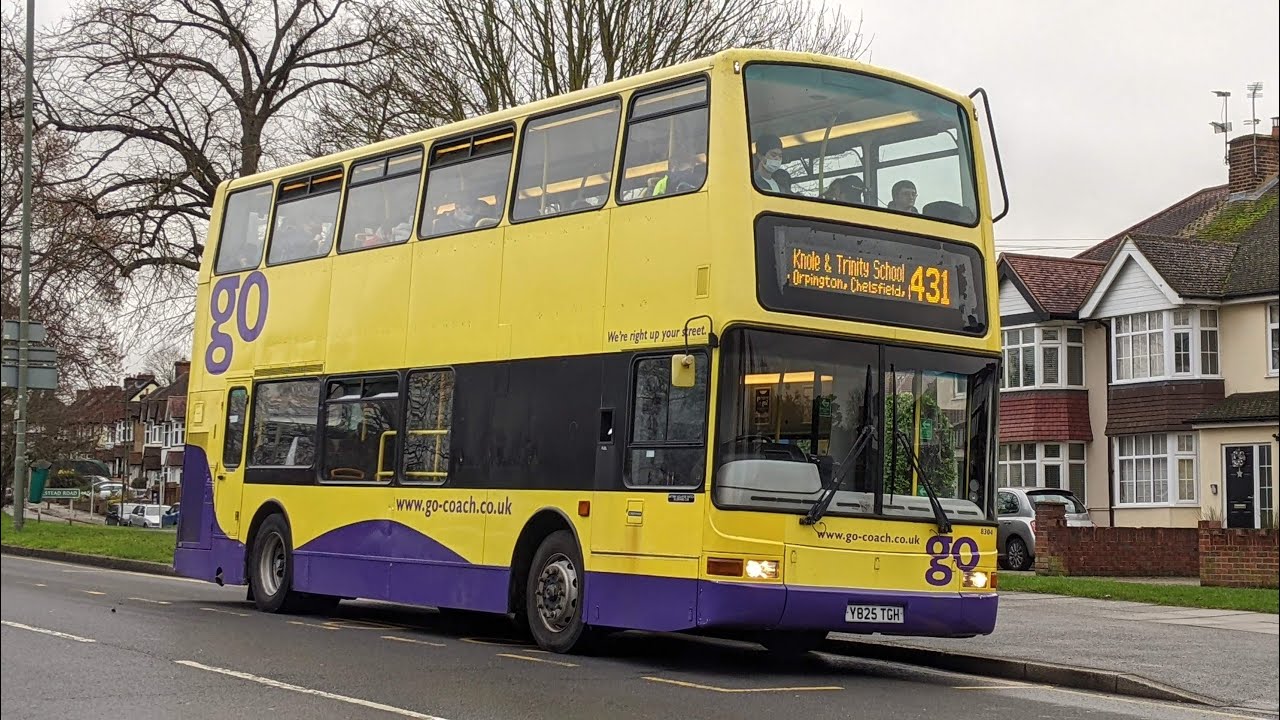 *THRASH + HOOVER* Go-Coach Route 431 Journey | Volvo B7TL Plaxton President - 8304 (Y825TGH)