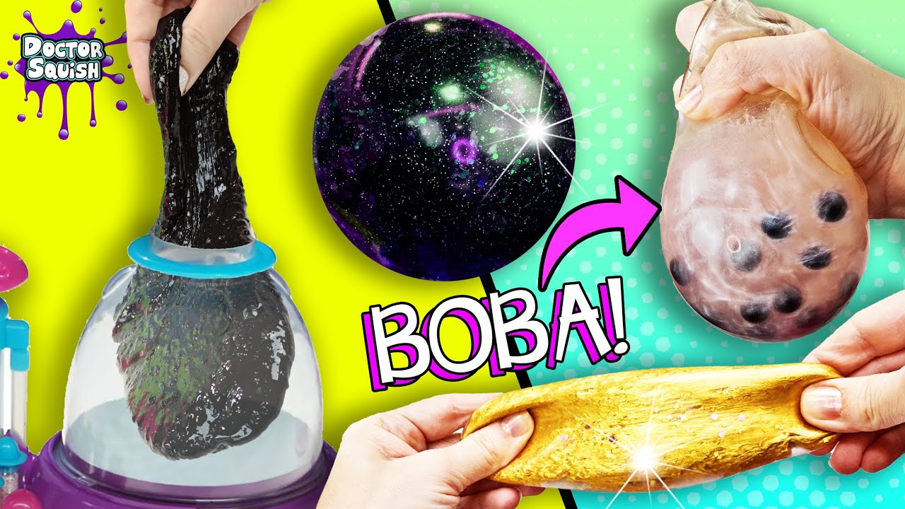 Make Your Own BOBA Stress Ball! Bubble Tea Stress Ball Fidget DIY