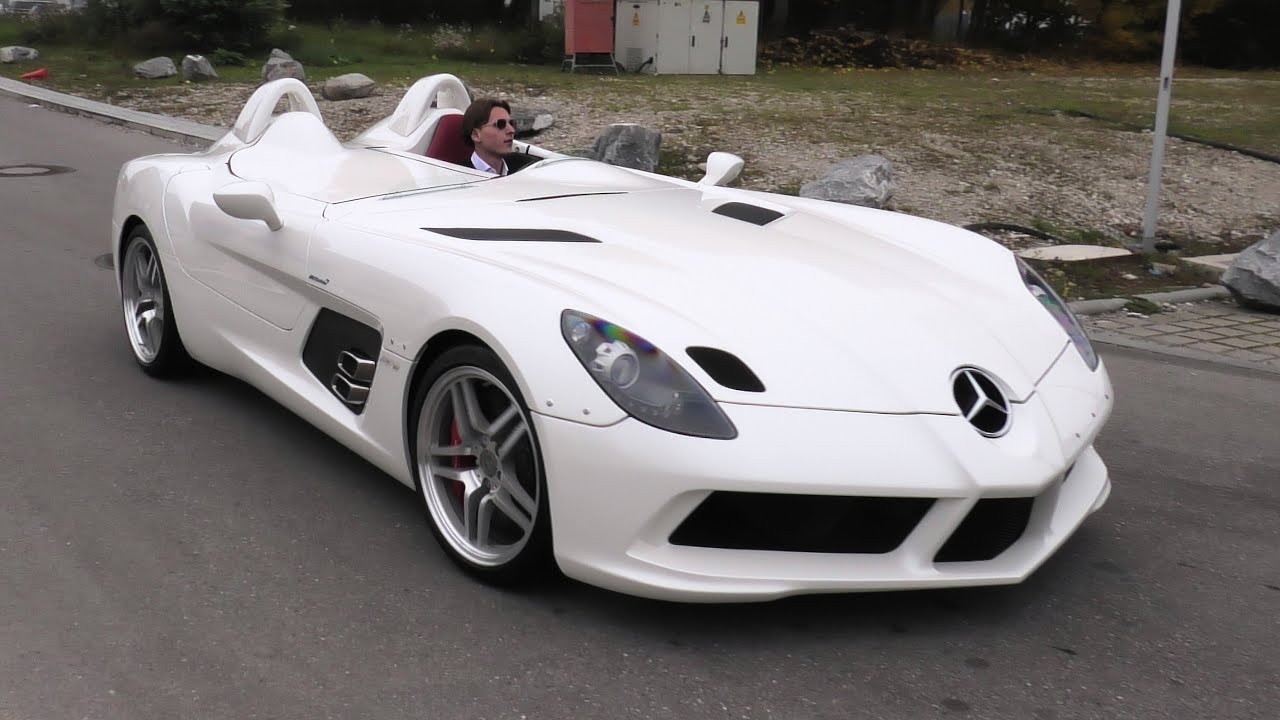 Adrian Sutil's Mercedes SLR Stirling Moss | Start Up + Driving + Carporn | Munich