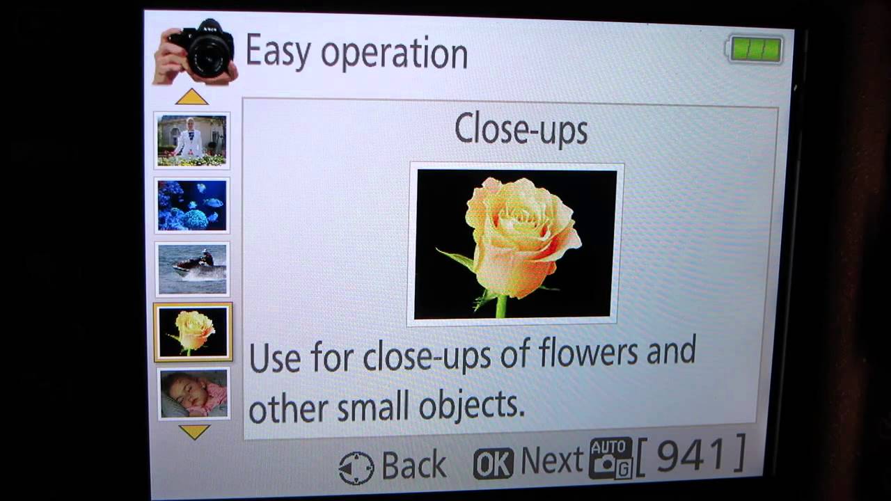 Easy to use Guide Mode on Nikon D3300