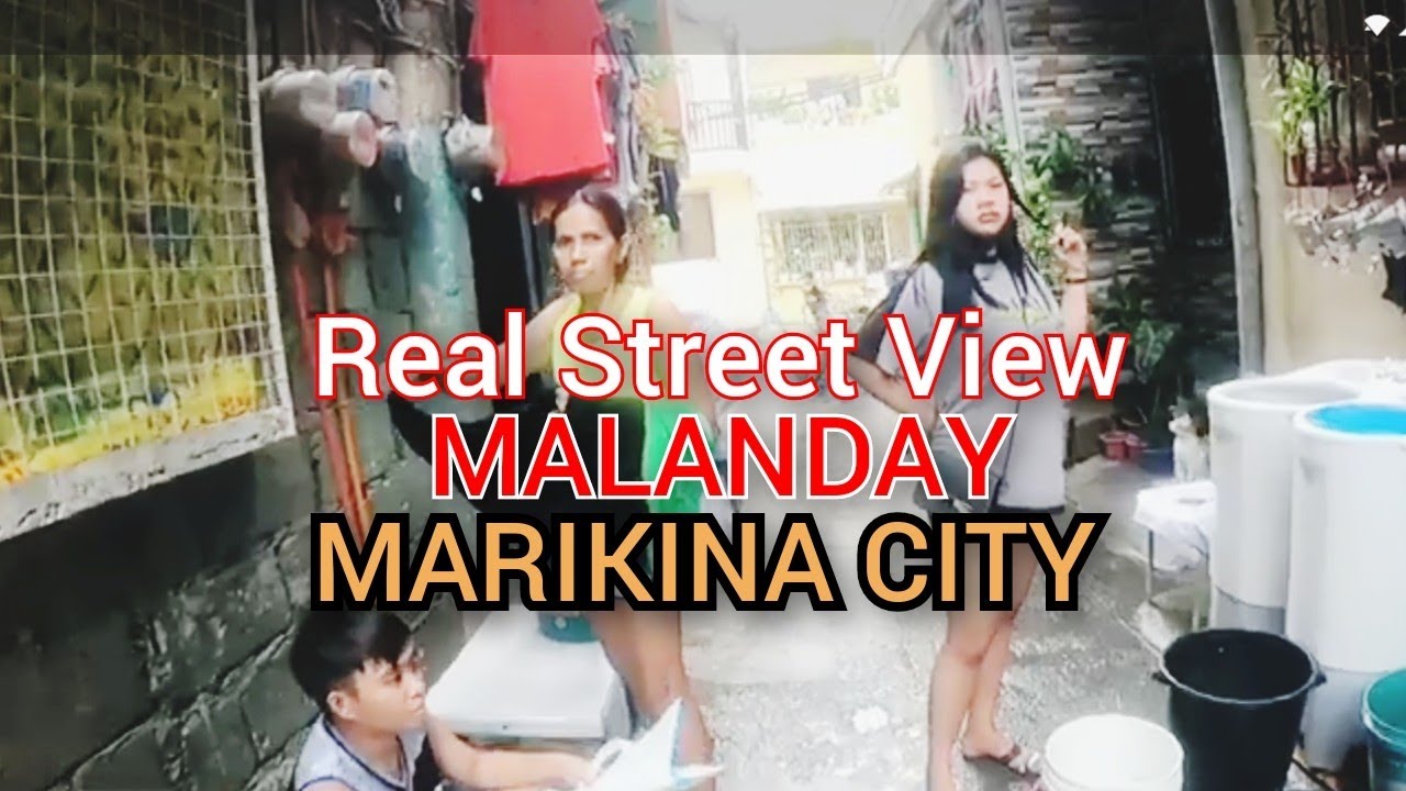 Real street view of Malanday Marikina City.