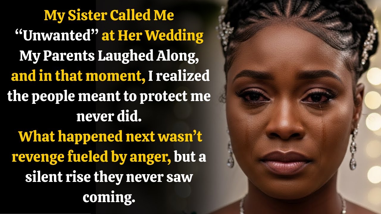 My Sister Called Me “Unwanted” at Her Wedding — My Parents Laughed Along
