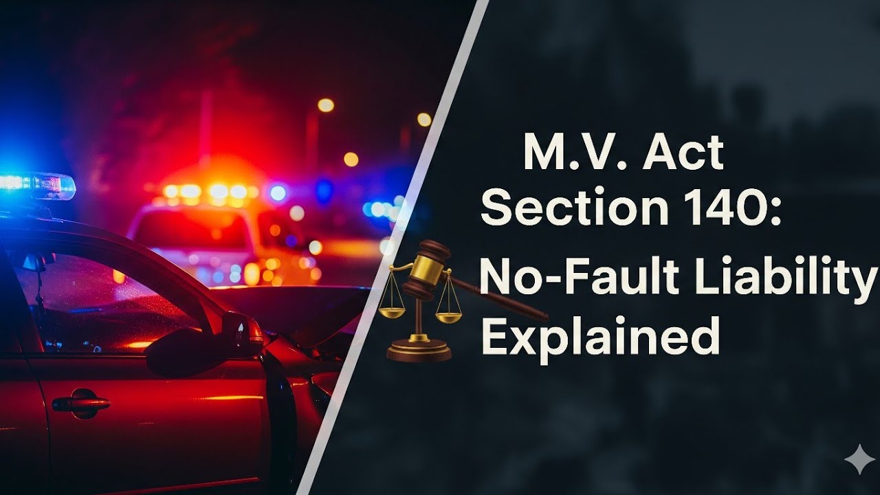 No Fault Liability Motor Vehicle Act | Motor Accident Claim Case | MV Act Section 140 #lawupdates 