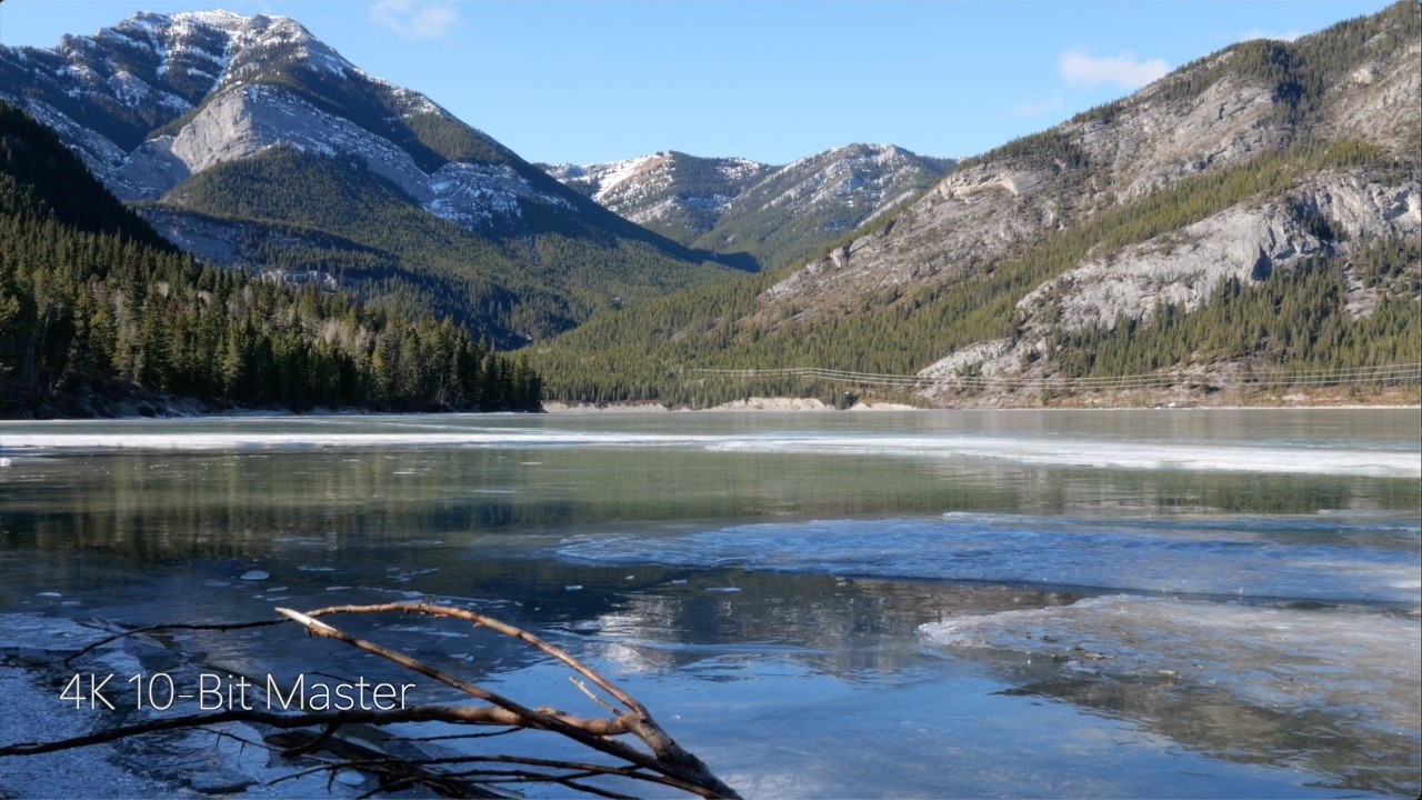 REAL 🎥 Frozen Lake in Mountains Winter Ambience ❄️ Crackling Ice & Wind | 4K Nature Soundscape (6hr)