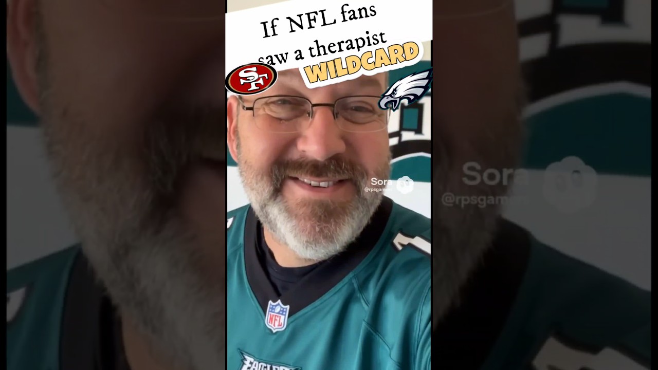If NFL fans saw a therapist Wildcard San Francisco 49ers vs Philadelphia Eagles