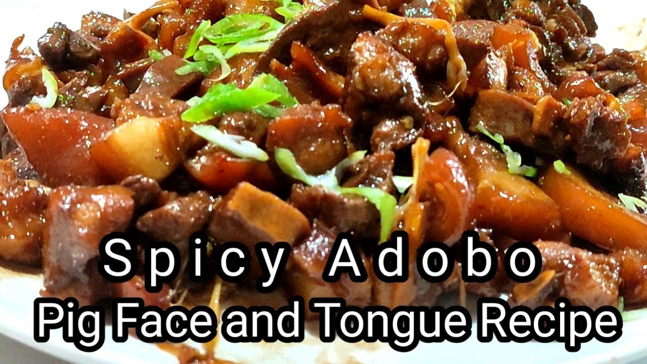 Napakasarap na Adobong Maskara at dila ng baboy,#spicyadobo #filipinostyle