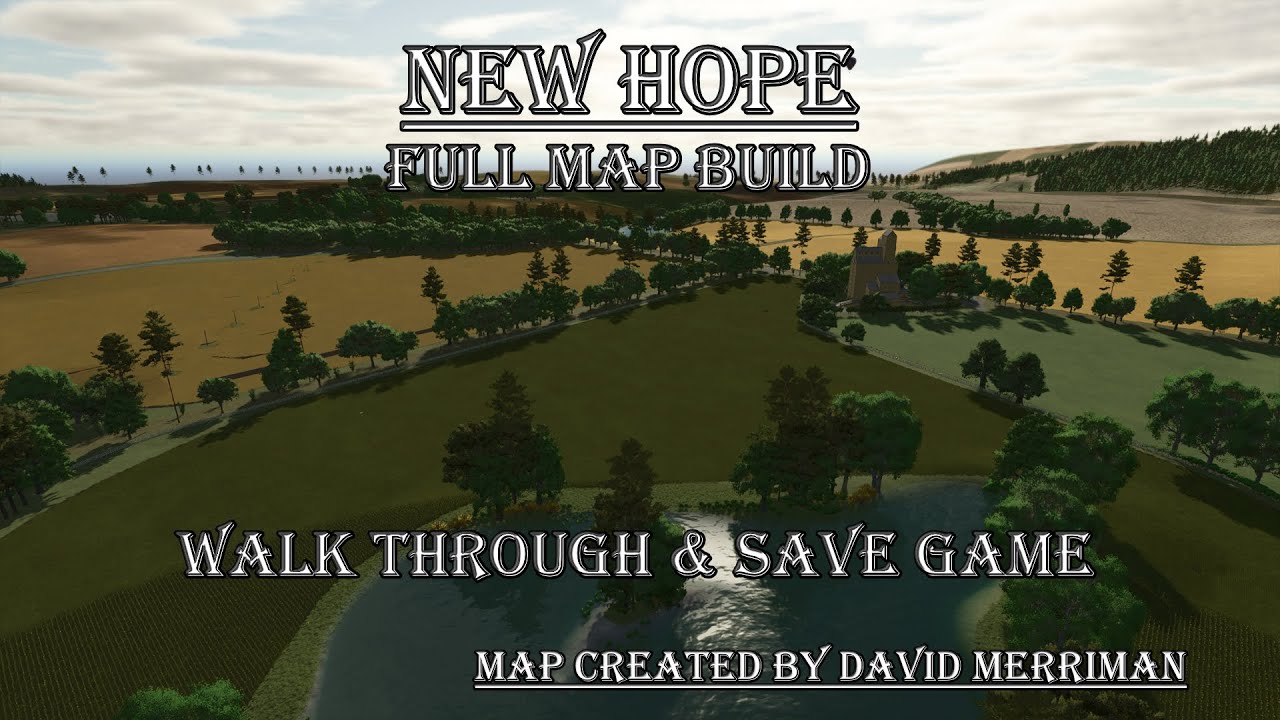 FS25, New Hope full map build & save game