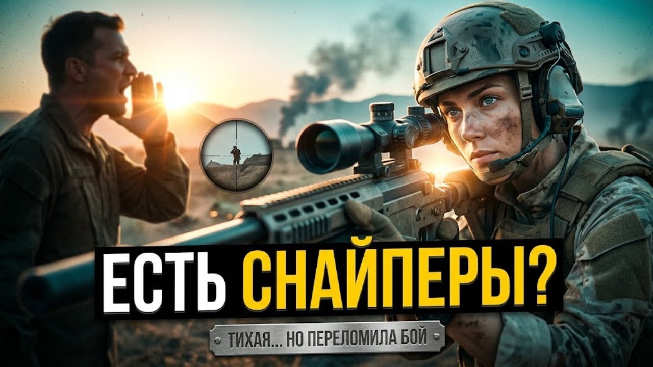 «Он звал снайперов… и вдруг тихая девушка взяла винтовку — бой пошёл иначе!»