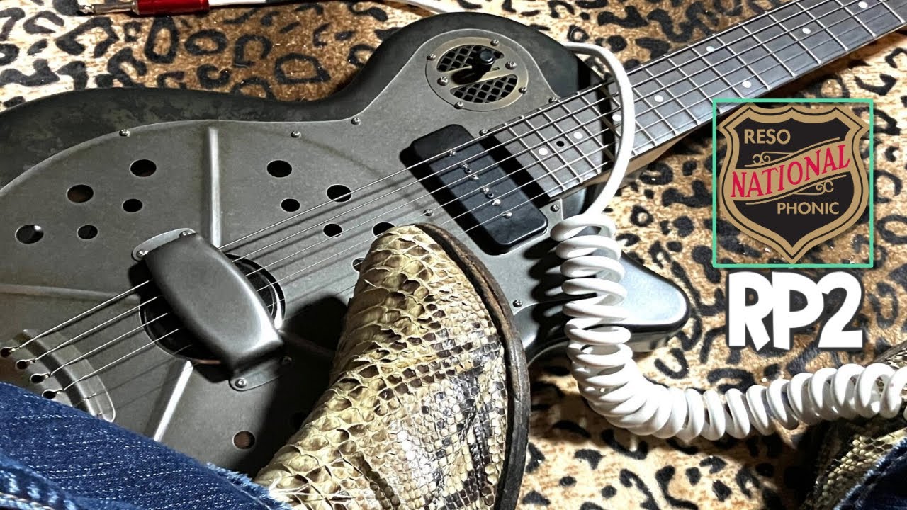National Guitars RP2 Electric Resonator clean and with Crazy Tube Circuits overdrive for nastiness