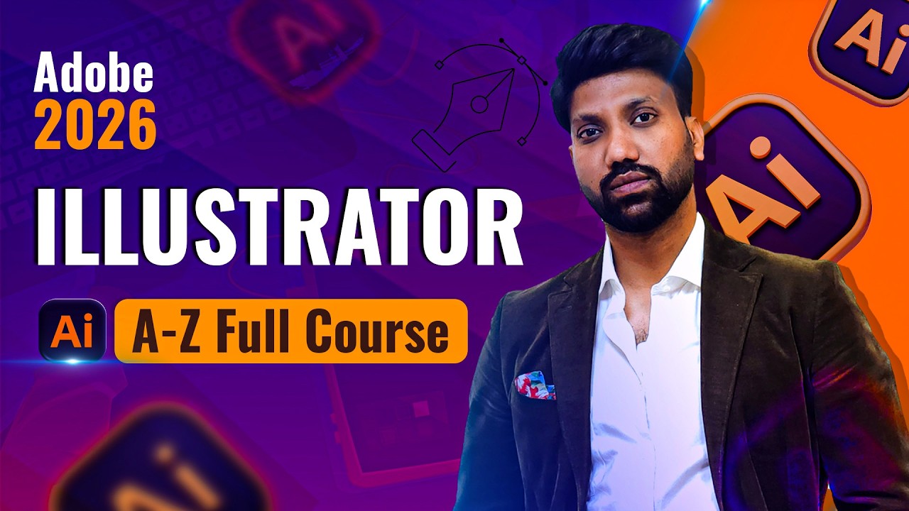 Adobe Illustrator Complete Course in Urdu/Hindi | A to Z Graphic Design Training for Beginners
