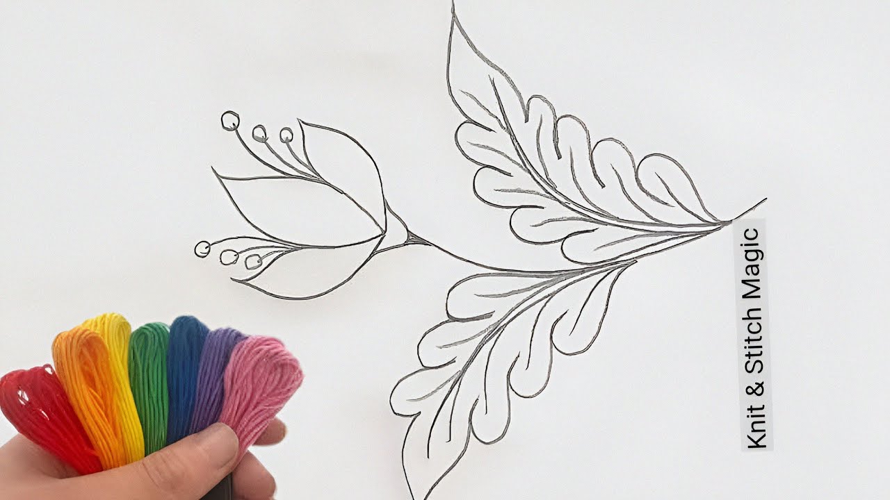 Lovely Flower Embroidery Design | Simple Hand Embroidery Stitches For Beginners 