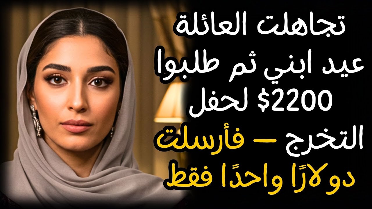 تجاهلت العائلة عيد ابني ثم طلبوا 2200$ لحفل التخرج — فأرسلت دولارًا واحدًا فقط