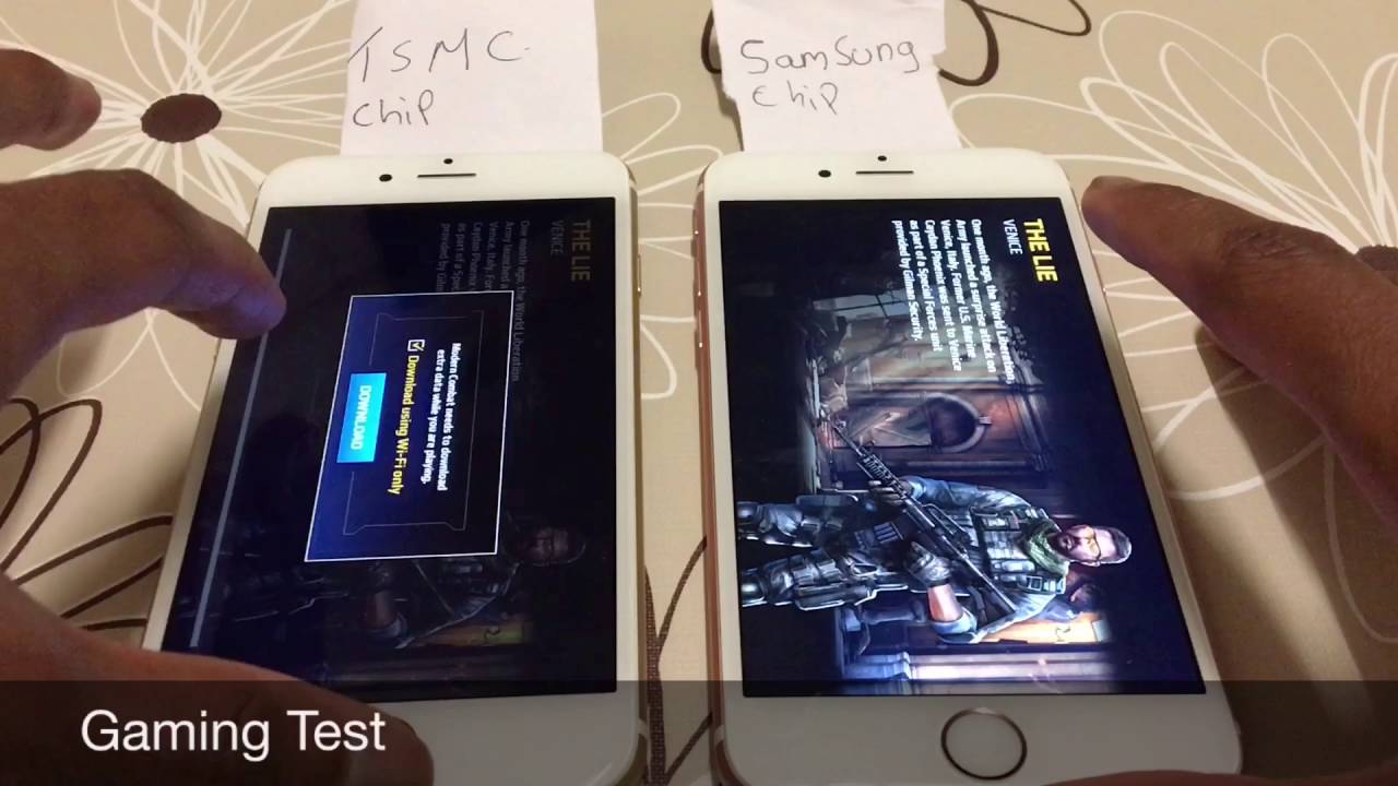 Iphone 6s speed test (TSMC VS SAMSUNG)
