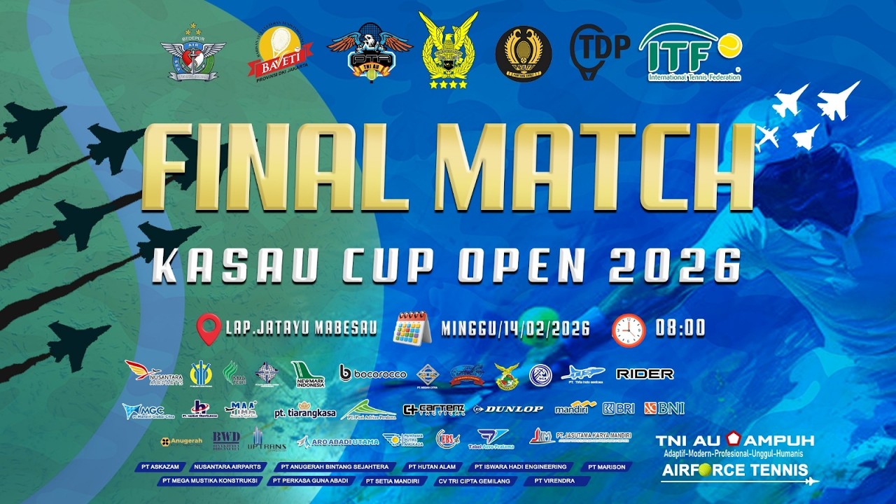 🌏KEJUARAAN TENIS NASIONAL KASAU CUP OPEN 2026