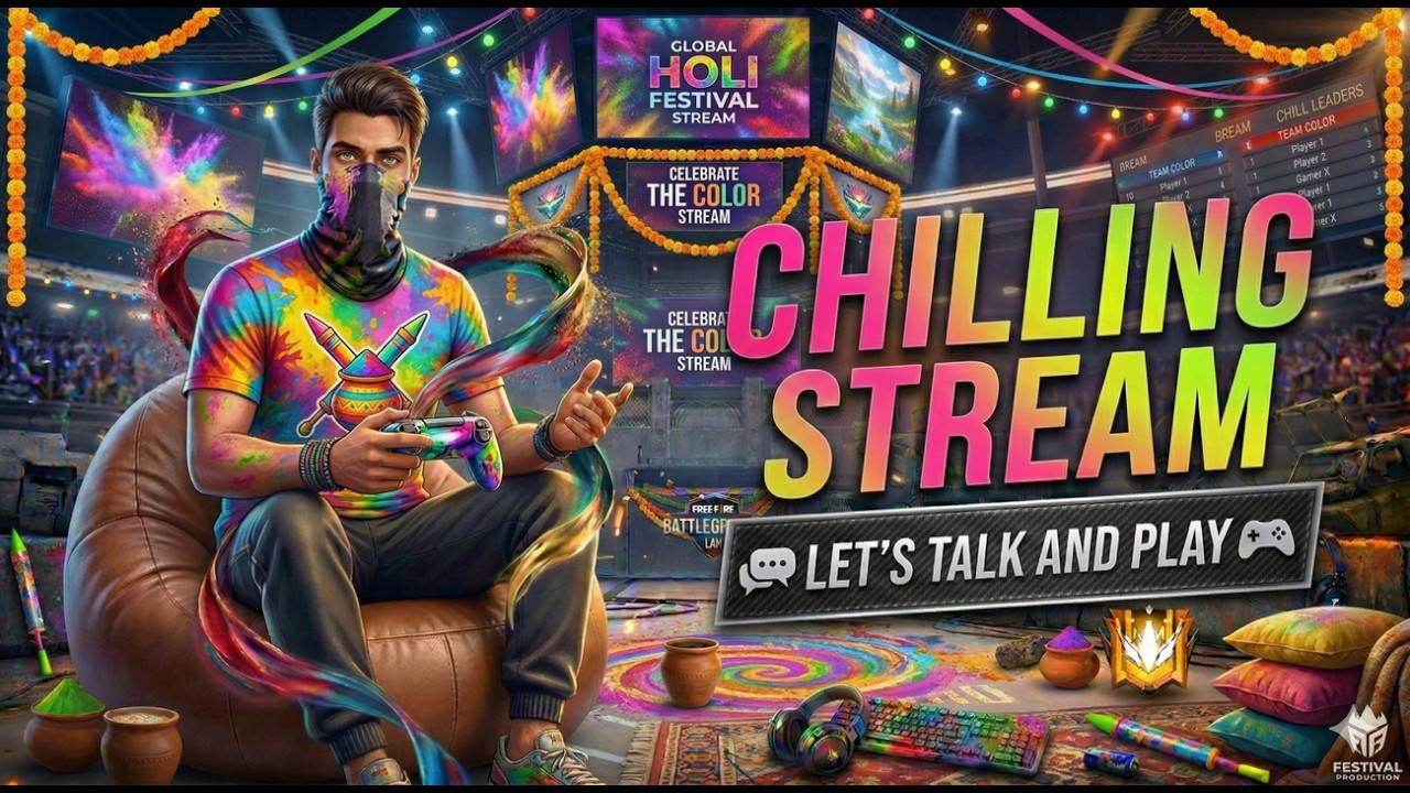 Chilling & Playing on Holi! 🌈 Drop in and Chat!