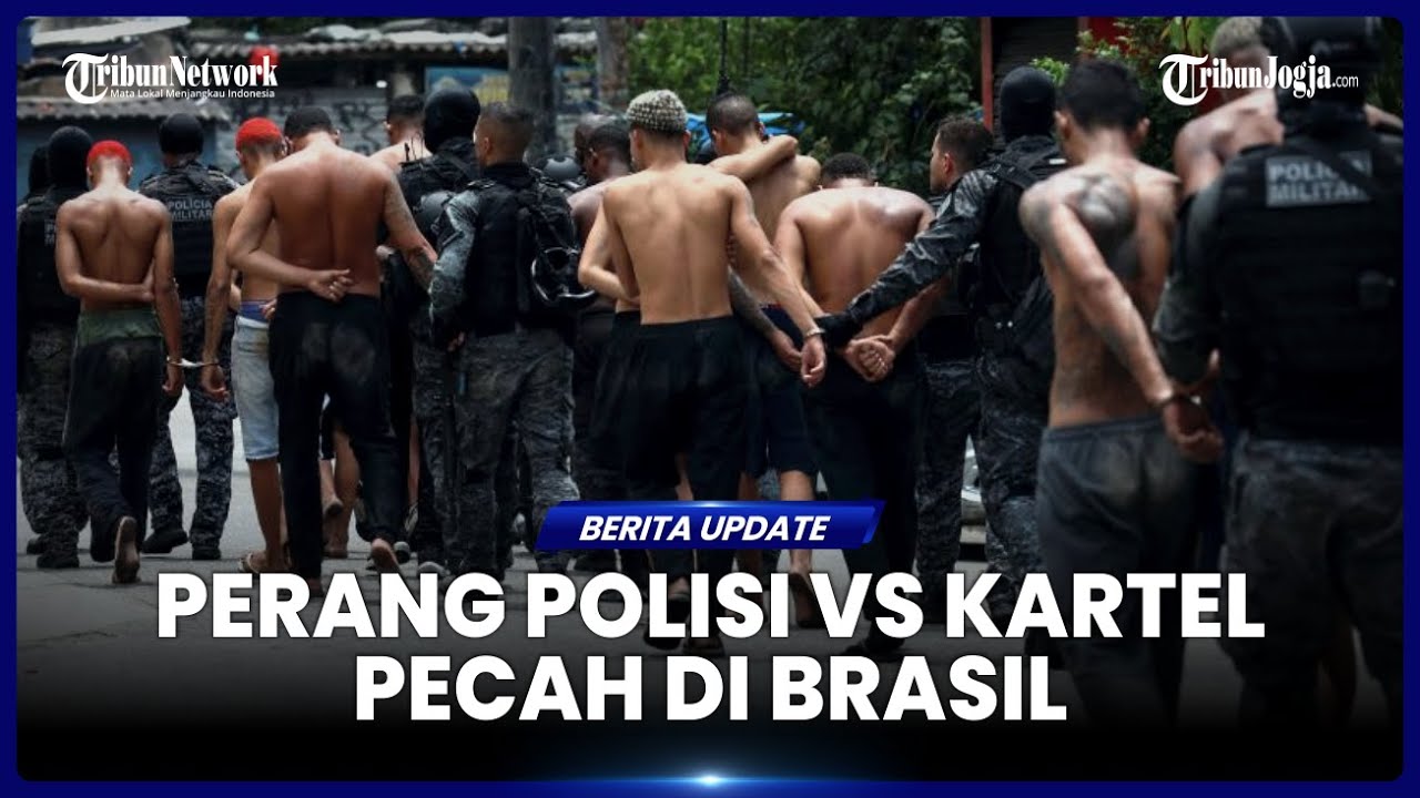 PEPERANGAN POLISI VS KARTEL NARKOBA PECAH DI BRASIL, 60 ORANG TEWAS
