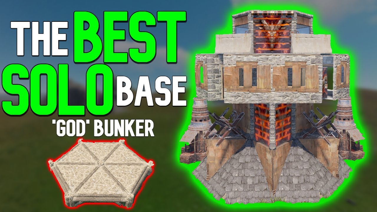 The BEST SOLO Bunker Base - God Bunker Rust Base Design 2023