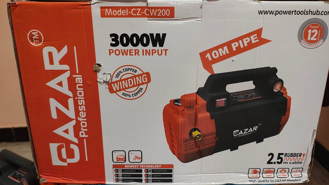 Cazar- Cz- Cw200 | Professional | High | Pressure | Washer |  180 Bar 
