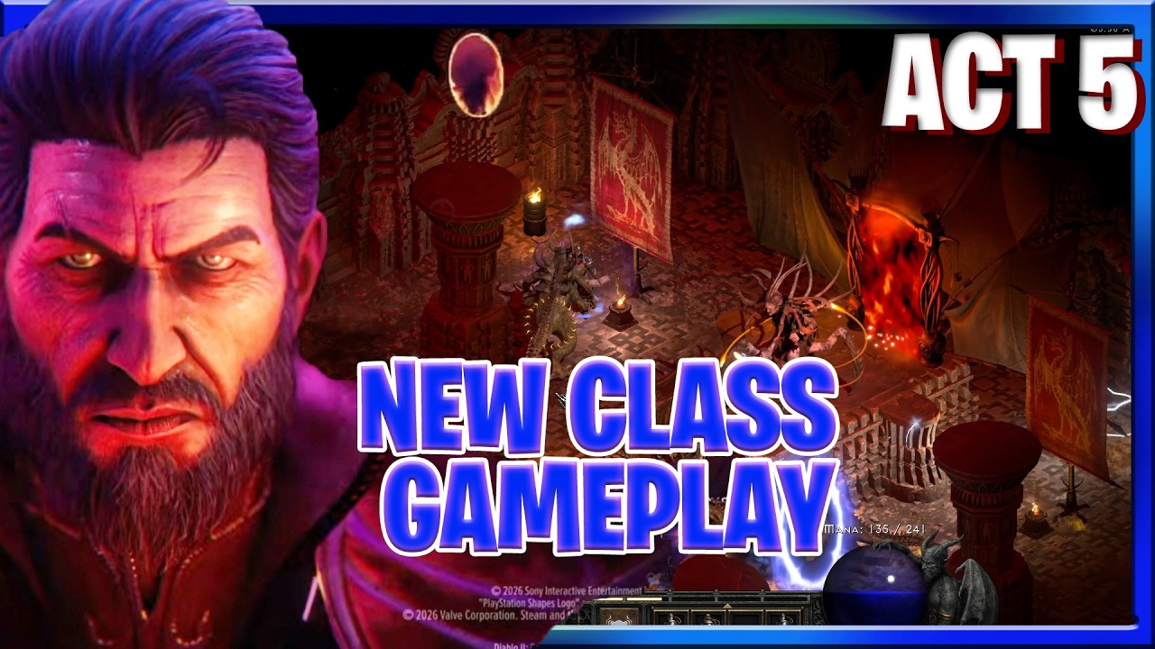 Diablo 2 New Class Gameplay Warlock : Reign of the Warlock D2 Resurrected Act 5 : First Impressions