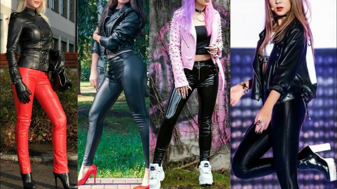 latest latex leather biker dresses/catsuits for women and girls